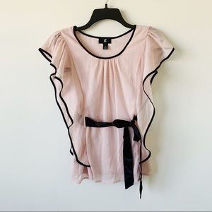 IZ Byer Sleeveless Blouse Pink Size Medium